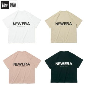 NEWERA ニューエラ 半袖 Tシャツ 半袖Tシャツ オーバーサイズ バック プリント ロゴ ユニセックス メンズ レディース ホワイト ベージュ ピンク ブラック