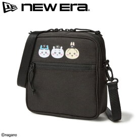 NEWERA ニューエラ 正規品 ちいかわ chiikawa コラボ 限定 ショルダーポーチ 斜め掛け ショルダーバッグ バッグ 鞄 カバン かばん 小物 ハチワレ うさぎ キャラクター グッズ ユニセックス 黒 ブラック 14864480