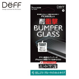 iPhone12 /iPhone 12 Pro ガラスフィルム バンパーガラス BUMPER GLASS for iPhone 12 / 12 Pro / 6.1インチ UVカット+ブルーライトカット 新製品