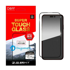 �y���������}���\�����Ԓ��|�C���g10�{�zDeff �f�B�[�t iPhone15 / 15 Pro / 15 Pro Max �K���X�t�B���� SUPER TOUGH GLASS �񎟍d������ AGC �h���S���g���C��X AGC �����E������