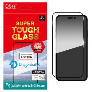 iPhone 15 / 15 Pro / 15 Pro Max KXtB SUPER TOUGH GLASS 񎟍d AGC hSgCX ARR[eBO E˖h~