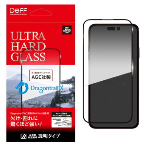 iPhone15 / 15 Pro/ 15 Plus / 15 Pro Max KXtB ULTRA HARD GLASS {̋x𔭊 hSgCX AGC ^b`x E
