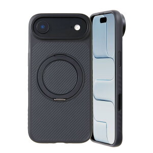 �y�|�C���g10�{�zDeff �f�B�[�t iPhone Air/17Pro/17ProMax�p �X�}�z�P�[�X �J�o�[ �ϏՌ� MagSafe�Ή� �A���~�h�@�� �P�u���[ �\�t�� �����O �X�^���h�@�\ DURO RINGMASTER
