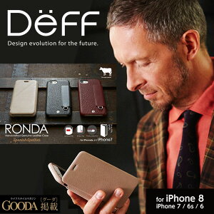 iiPhone SE�i��2����j8 / 7 / 6s /6 �{�v ���U�[ �P�[�X �t���b�v �^�C�v �蒠�^ RONDA Spanish Leather Case�y���������z