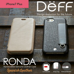 Gooda�f�ڏ��i iPhone8 Plus / 7 Plus / 6s Plus / 6 Plus / �{�v ���U�[�P�[�X �t���b�v�^�C�v �蒠�^ RONDA Spanish Leather Cas�y���������z