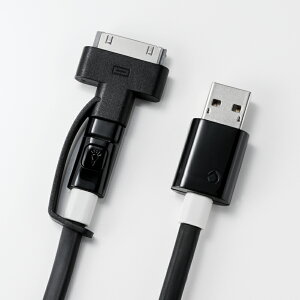 yDeffcXgAzyAppleЌFMFi擾izDockRlN^ & Micro USBSuper Tangle-free flat design cable with LED light 1.5m