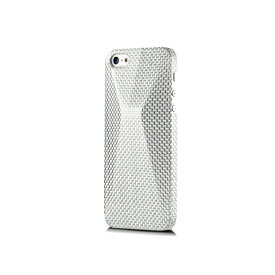 【Deff直営ストア】iPhone5S/5用リアルカーボンケースmonCarbone PeakTM iPhone5 CaseLuminous Silver