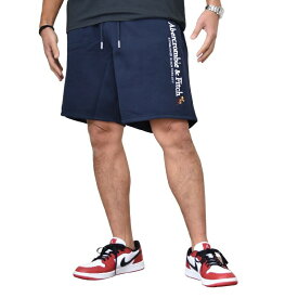 アバクロンビー&フィッチ Abercrombie&Fitch スウェット ショーツパンツ ハーフパンツ Embroidered Logo Fleece Shorts XXL 大きいサイズ メンズ あす楽