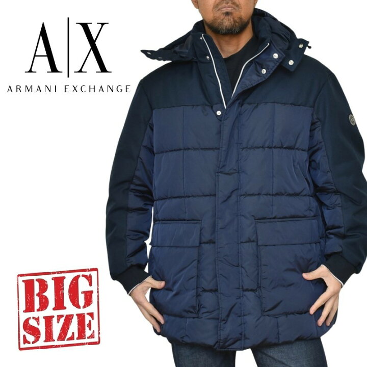楽天市場】アルマーニエクスチェンジ A/X フード 中綿ジャケット 