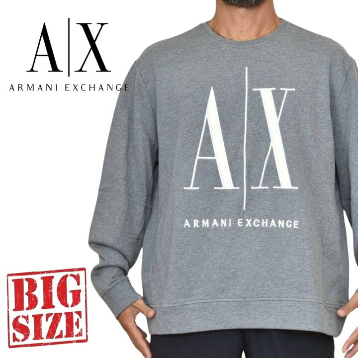 楽天市場】アルマーニエクスチェンジ A/X ARMANI EXCHANGE クルー  