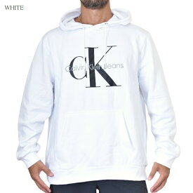 CK カルバンクラインジーンズ Calvin Klein Jeans パーカー プルオーバー スウエット 裏起毛 黒 ブラック グレー ホワイト セットアップ対応 XL XXL 大きいサイズ メンズ あす楽