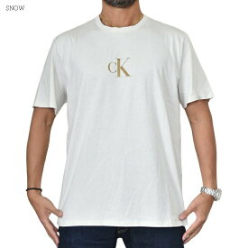 CK カルバンクライン Calvin Klein クルーネック 半袖Tシャツ ワンポイント 黒 ブラック XL XXL 大きいサイズ メンズ