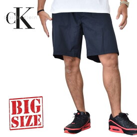 CK カルバンクライン Calvin Klein チノショーツ ハーフパンツ ショートパンツ 黒 ブラック 40インチ 大きいサイズ メンズ あす楽