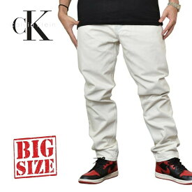 CK Calvin Klein カルバンクライン デニムパンツ ジーパン ジーンズ ダメージ ユーズド加工 ジップフライ 38 40インチ 大きいサイズ メンズ あす楽
