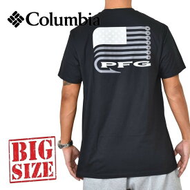 Columbia コロンビア 半袖プリントTシャツ 黒 ブラック USAモデル XL XXL XXXL 大きいサイズ メンズ