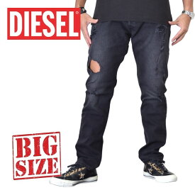 DIESEL ディーゼル ブラック デニムパンツ ジーンズ スリム TEPPHAR RC4PP STRETCH 38インチ 大きいサイズ メンズ