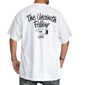 EYEDY アイディー 半袖Tシャツ THE UNCOUTH FELLOW 黒 ブラック 白 ホワイト XXL XXXL 大きいサイズ メンズ [M便 1/1]