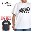 EYEDY アイディー 半袖Tシャツ TEAM S 半袖Tシャツ 黒 ブラック サンド XXL XXXL 大きいサイズ メンズ [M便 1/1]