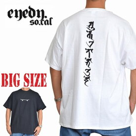 EYEDY アイディー 半袖Tシャツ SANSKRIT 半袖Tシャツ 黒 ブラック 白 ホワイト XXL XXXL 大きいサイズ メンズ [M便 1/1]