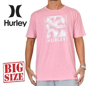 Hurley ハーレー 半袖 Tシャツ ロゴ プリント ピンク USAモデル XL XXL 大きいサイズ メンズ