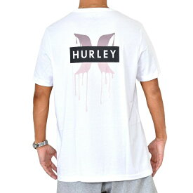 Hurley ハーレー 半袖 Tシャツ バックプリント 黒 白 ブラック ホワイト USAモデル XL XXL 大きいサイズ メンズ