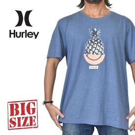 Hurley ハーレー 半袖 Tシャツ ロゴ プリント パイナップル USAモデル XL XXL 大きいサイズ メンズ