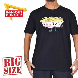 IN-N-OUT BURGER インアンドアウトバーガー 半袖Tシャツ 黒 ブラック XL XXL XXXL 大きいサイズ メンズ