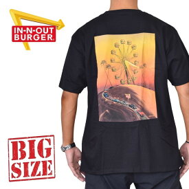 IN-N-OUT BURGER インアンドアウトバーガー 半袖Tシャツ 黒 ブラック XL XXL XXXL 大きいサイズ メンズ