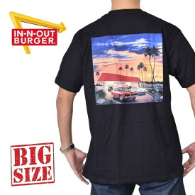 IN-N-OUT BURGER インアンドアウトバーガー 半袖Tシャツ NEVADA ネバダ 黒 ブラック XL XXL XXXL 大きいサイズ メンズ