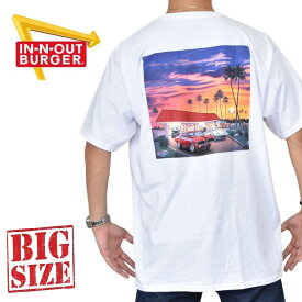IN-N-OUT BURGER インアンドアウトバーガー 半袖Tシャツ 白 ホワイト XL XXL XXXL 大きいサイズ メンズ
