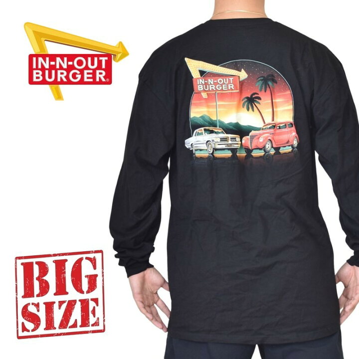 楽天市場】IN-N-OUT BURGER インアンドアウトバーガー 長袖Tシャツ 