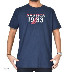NAUTICA ノーティカ ノーチカ 半袖Tシャツ ロゴプリント ネイビー XL XXL 大きいサイズ メンズ