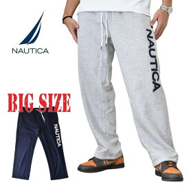 NAUTICA ノーティカ ノーチカ スウェットパンツ ロゴ ワッペン 刺繍 セットアップ対応 グレー ネイビー XL XXL XXXL 大きいサイズ メンズ あす楽