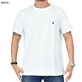 大きいサイズ メンズ NAUTICA ノーティカ ノーチカ 半袖 Tシャツ ワンポイント刺繍 クルーネック ブラック ホワイト Crewneck Deck T-Shirt XL XXL XXXL