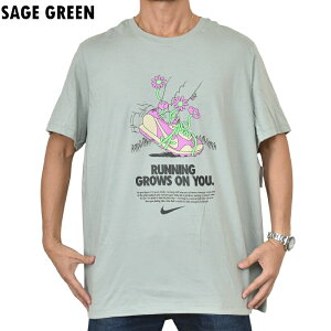 �傫���T�C�Y �����Y NIKE �i�C�L ����T�V���c RUNNING GROWS ON YOU �X�j�[�J�[ �t�����[ �{�^�j�J�� �v�����g �u���b�N �Z�[�W�O���[�� XXL