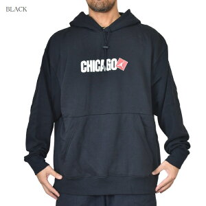 NIKE JORDAN iCL GAW[_ vI[o[ XEFbg t[fB[ p[J[ VJS Chicago City Pullover Hoodie ubN O[ N XL XXL XXXL 傫TCY Y