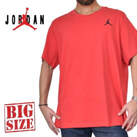 NIKE JORDAN ナイキ エアジョーダン ワンポイント 刺繍 半袖Tシャツ 赤 レッド XXXL 大きいサイズ メンズ [M便 1/1]