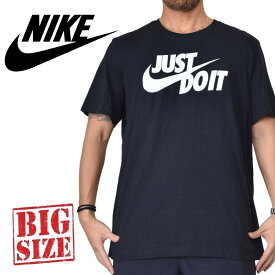 NIKE ナイキ ロゴプリント 半袖Tシャツ 黒 ブラック XL XXL 大きいサイズ メンズ