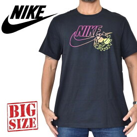 大きいサイズ メンズ NIKE ナイキ ロゴプリント 半袖Tシャツ 黒 ブラック XL XXL XXXL