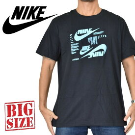 大きいサイズ メンズ NIKE ナイキ ロゴプリント 半袖Tシャツ 黒 ブラック XL XXL XXXL