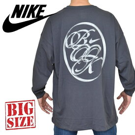 大きいサイズ メンズ NIKE ナイキ クルーネック プレートロゴ 長袖Tシャツ ロンT ヘビーウエイト LOOSE FIT ビッグシルエット USAモデル Devin Booker Long-Sleeve Basketball T-Shirt XL XXL
