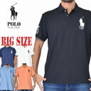 ポロラルフローレン POLO RALPH LAUREN ビッグポニー 鹿の子 半袖ポロシャツ custom slim fit classic fit XL XXL 大きいサイズ メンズ
