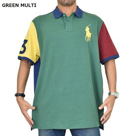 ポロラルフローレン POLO RALPH LAUREN ビッグポニー 鹿の子 半袖ポロシャツ custom slim fit classic fit XL XXL 大きいサイズ メンズ あす楽