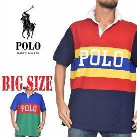 ポロラルフローレン POLO RALPH LAUREN ビッグロゴ 鹿の子 半袖ポロシャツ classic fit XL XXL 大きいサイズ メンズ あす楽