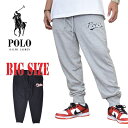 POLO RALPH LAUREN ポロラルフローレン ワッペンロゴ ジョガー スウェットパンツ 黒 グレー XL XXL 大きいサイズ メンズ