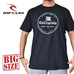 RIP CURL ���b�v�J�[�� ����T�V���c �v�����g �� �u���b�N STANDARD FIT USA���f�� XL XXL �傫���T�C�Y �����Y