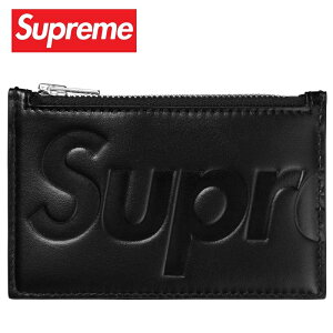Supreme �V���v���[�� Leather Zip Card Holder BLACK �V���v���[�� ���U�[ �W�b�v �J�[�h �z���_�[ �u���b�N �C�^���A�� �J�[�h�P�[�X ���K���� ���z �� �u���b�N