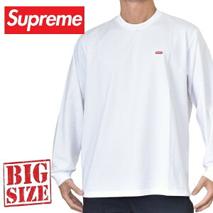 �傫���T�C�Y �����Y Supreme �V���v���[�� Small Box L/S Tee �X���[���{�b�N�X ����T ����T�V���c �� �z���C�g XXL