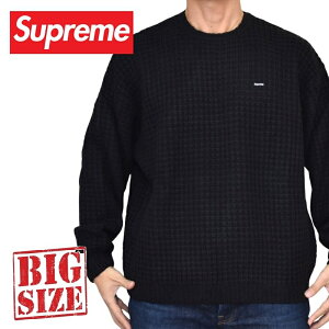 �傫���T�C�Y �����Y Supreme �V���v���[�� Small Box Waffle Sweater �X���[���{�b�N�X ���b�t�� �N���[�l�b�N �Z�[�^�[ XXL