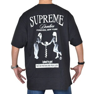 �傫���T�C�Y �����Y Supreme �V���v���[�� Devotion Tee ���� T�V���c XXL